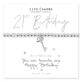 Life Charms - You Are 21 Bracelet