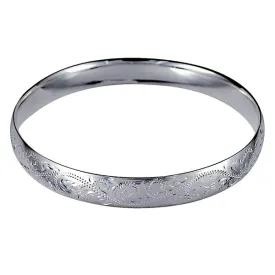 10MM ENGRAVED COMFORT BANGLE