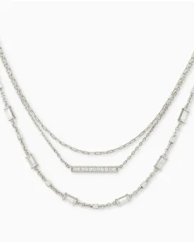 Addison Silver Metal Multi Strand Kendra Scott Necklace