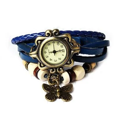 Boho Chic Vintage Inspired Handmade Butterfly Watch