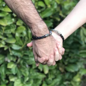 Bracelet, Celtic Braided Leather