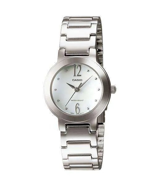 Casio LTP-1191A-7ADF Silver Stainless Steel Strap Watch for Women