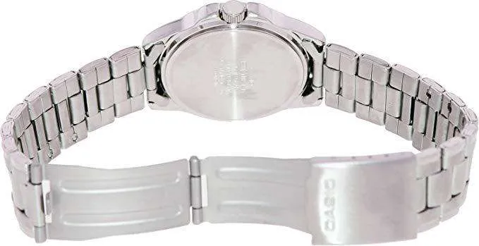 Casio LTP-1215A-1A2DF Silver Stainless Steel Strap Watch for Women