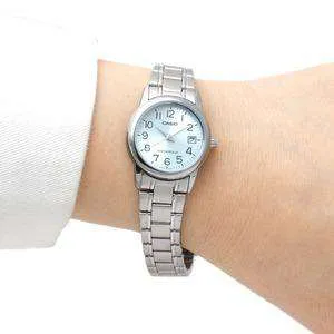 Casio LTP-V002D-2B Silver Stainless Steel Strap Watch for Women