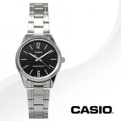 Casio LTP-V005D-1B Silver Stainless Steel Strap Watch for Women