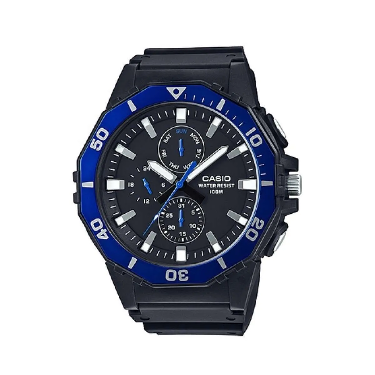 Casio MRW-400H-2AVDF Analog Black Resin Strap Watch for Men