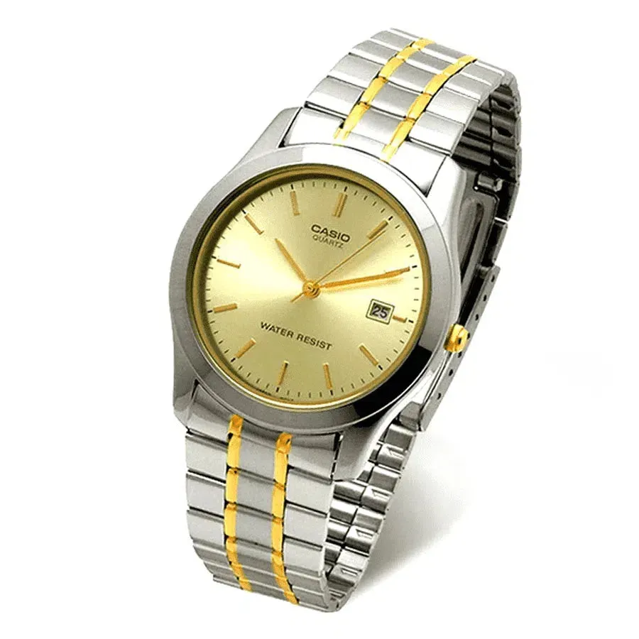 Casio MTP-1141G-9ARDF Two Tone Stainless Steel Strap Watch for Men