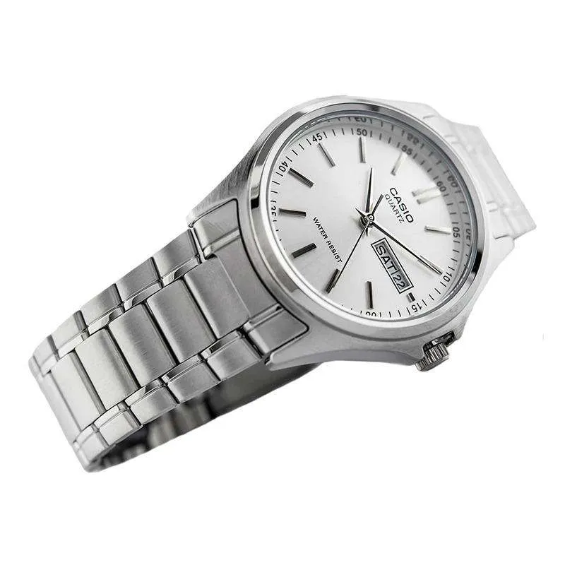 Casio MTP-1239D-7ADF Silver Stainless Steel Strap Watch for Men