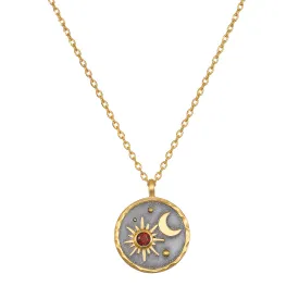 Celestial Birthstone Necklace - January