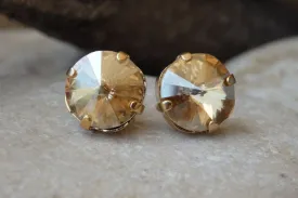 Champagne Stud Earrings