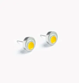 Circle Stud Earrings Juno-Yellow (LG73)