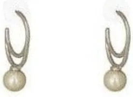 DROP PEARL SILVER EARRINGS