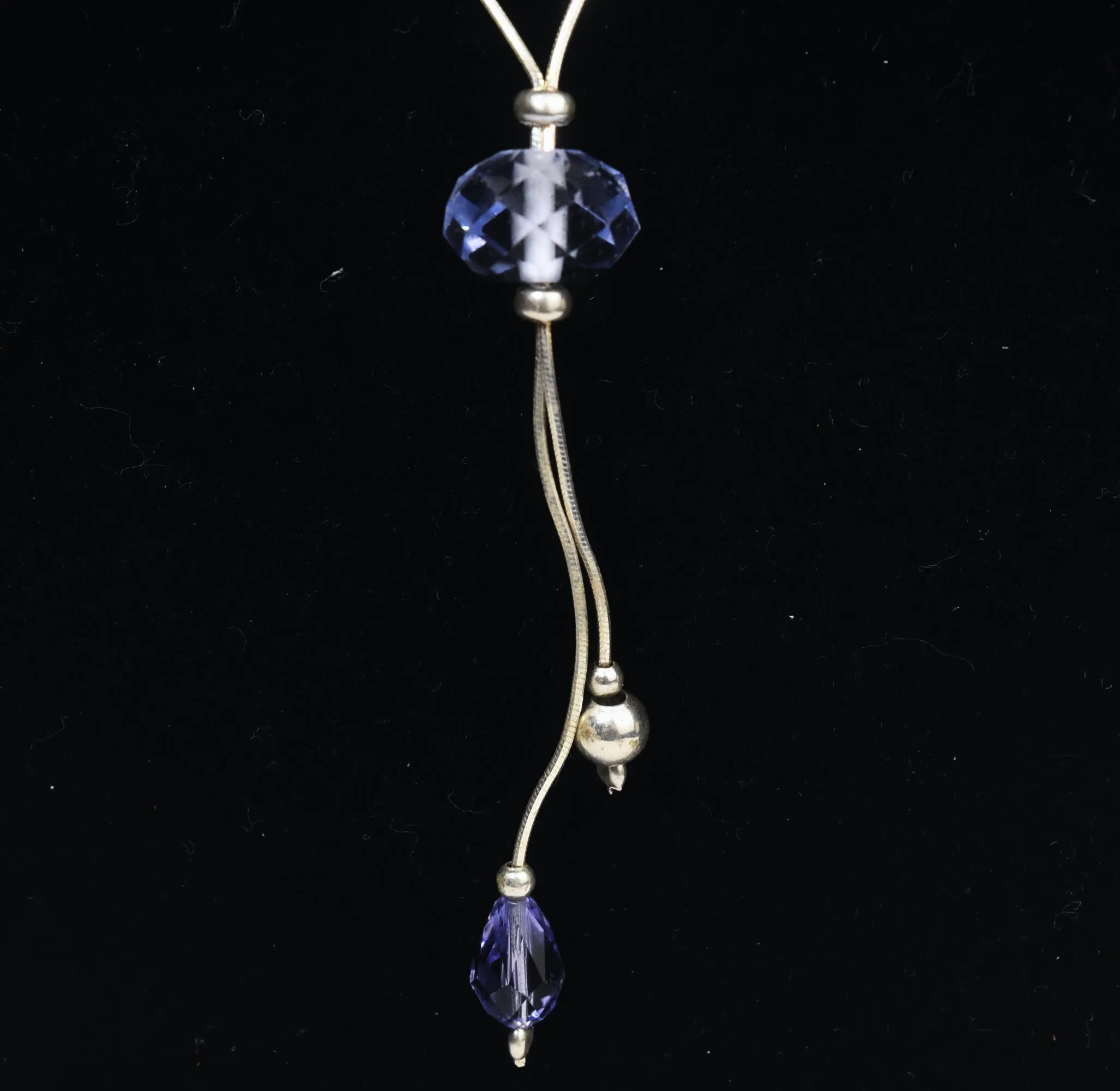 Dyadema - Italian Sterling Silver Amethyst Lariat Necklace