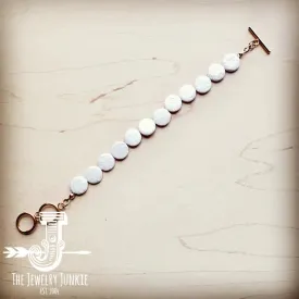 Freshwater Pearl Gold Coin Bracelet