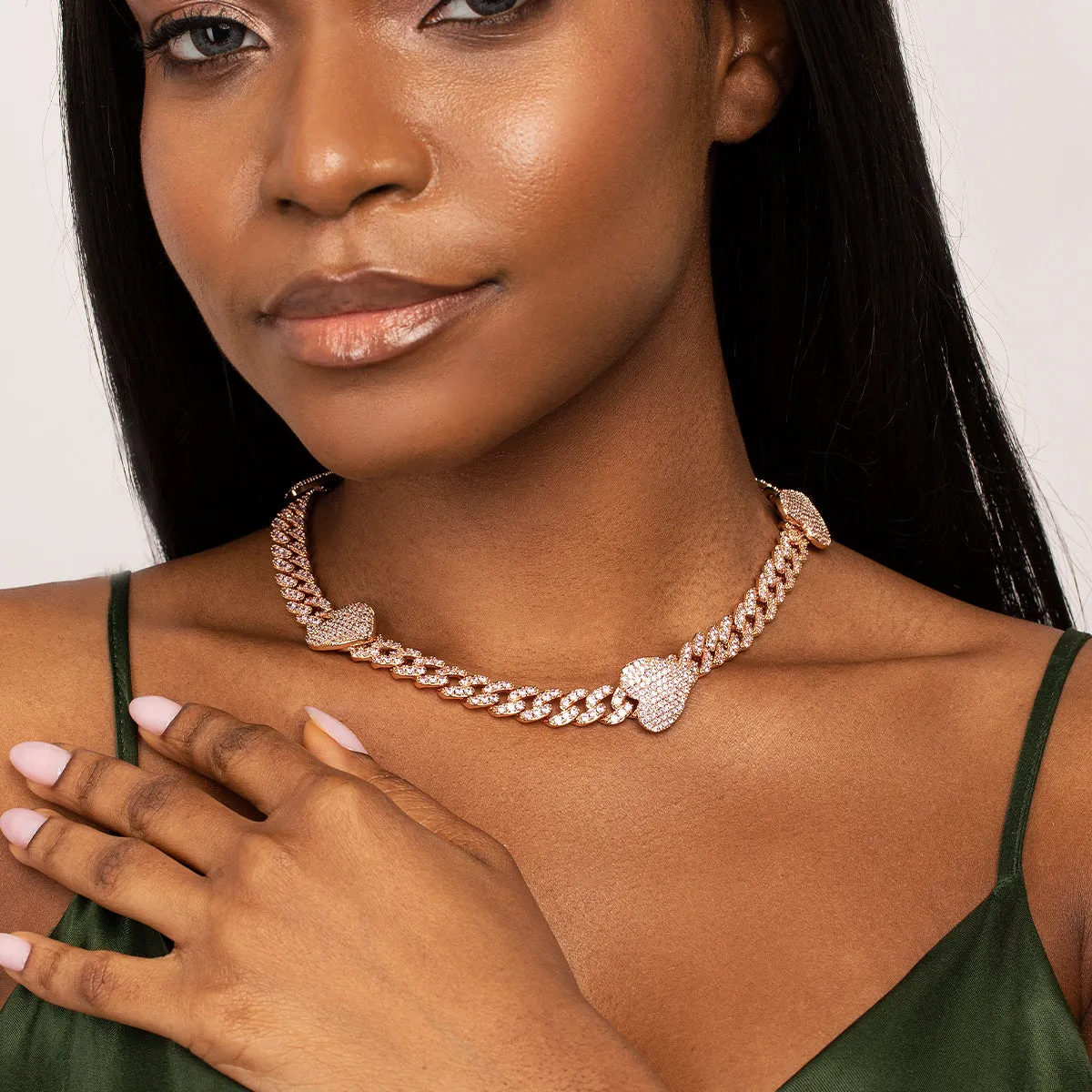 Grandeur Cuban Hearts Choker