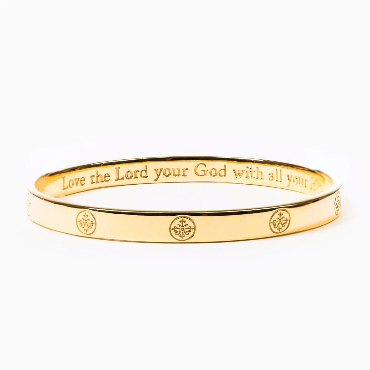 Greatest Love Deuteronomy 6:5 Bangle - Vermeil Gold