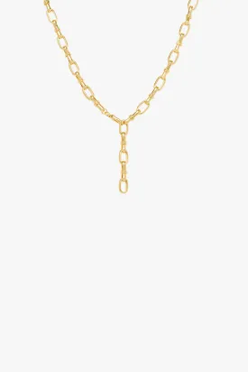 Gypsy necklace gold plated (48.5cm)