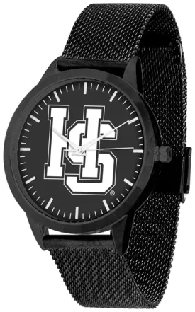 Hampden Sydney College Statement Mesh Band Unisex Watch - Black - Black Dial