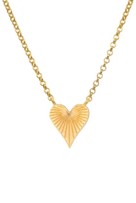 Heart of Joy Necklace -  16"/18" 24K Gold Vermeil