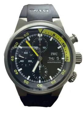 IWC Aquatimer Chronograph Titanium IW371918 Black Dial Automatic Men's Watch