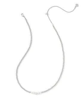 Kendra Scott Eve Beaded Strand White Pearl Necklace