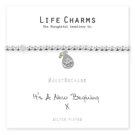 Life Charms New Beginning Lotus Flower Bracelet