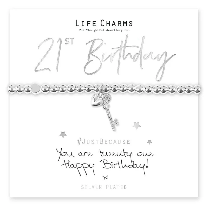 Life Charms - You Are 21 Bracelet