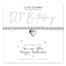 Life Charms - You Are 50 Bracelet