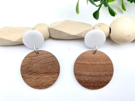 Minimalist Jewelry, Acrylic Earrings, Circle Jewelry, Casual Style, Boho, Teacher Appreciation Gift