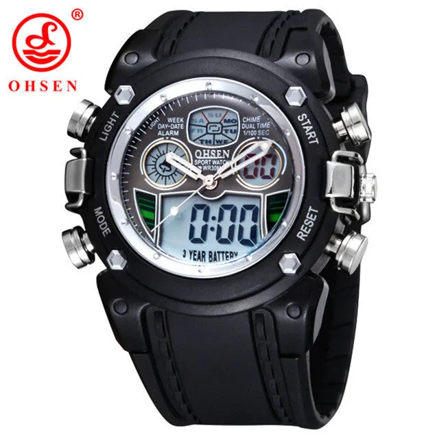 OHSEN Waterproof Diver Military Wristwatch