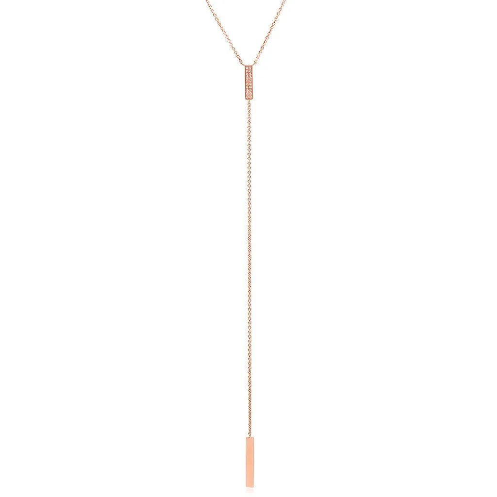 Pavé Lariat Necklace