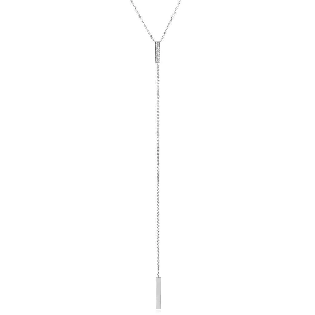 Pavé Lariat Necklace