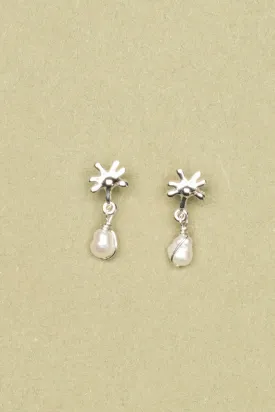 Pearl Daisy Earrings