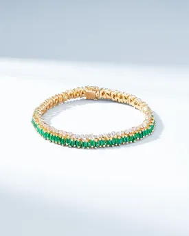 Short Stack Emerald Tennis Bracelet