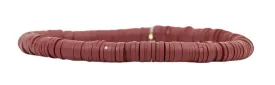 Stacker Stretch Bracelet - Rust Vinyl