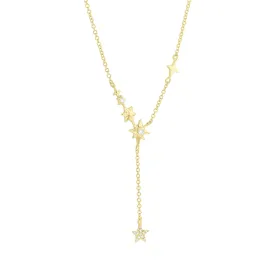 Starlet Diamond Drop Necklace