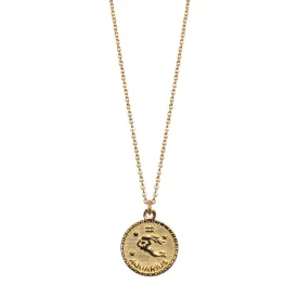 sterling aquarius zodiac necklace