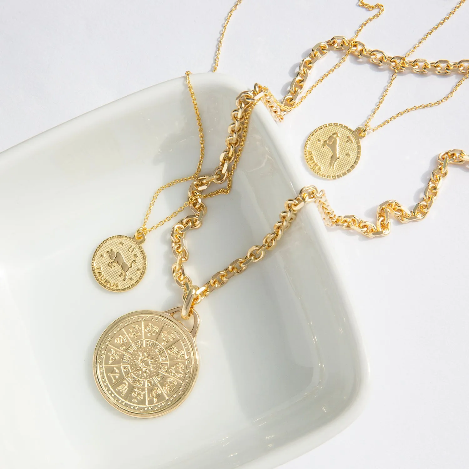 sterling aries zodiac necklace