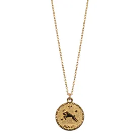 sterling aries zodiac necklace