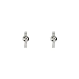 Sterling Silver Interlocking G Hoop Earrings