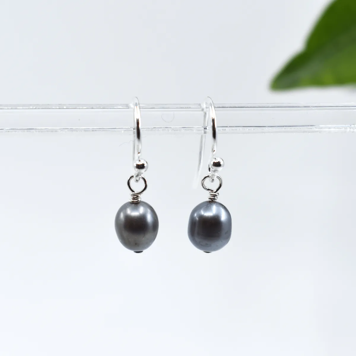 White Freshwater Pearl Drop Earrings