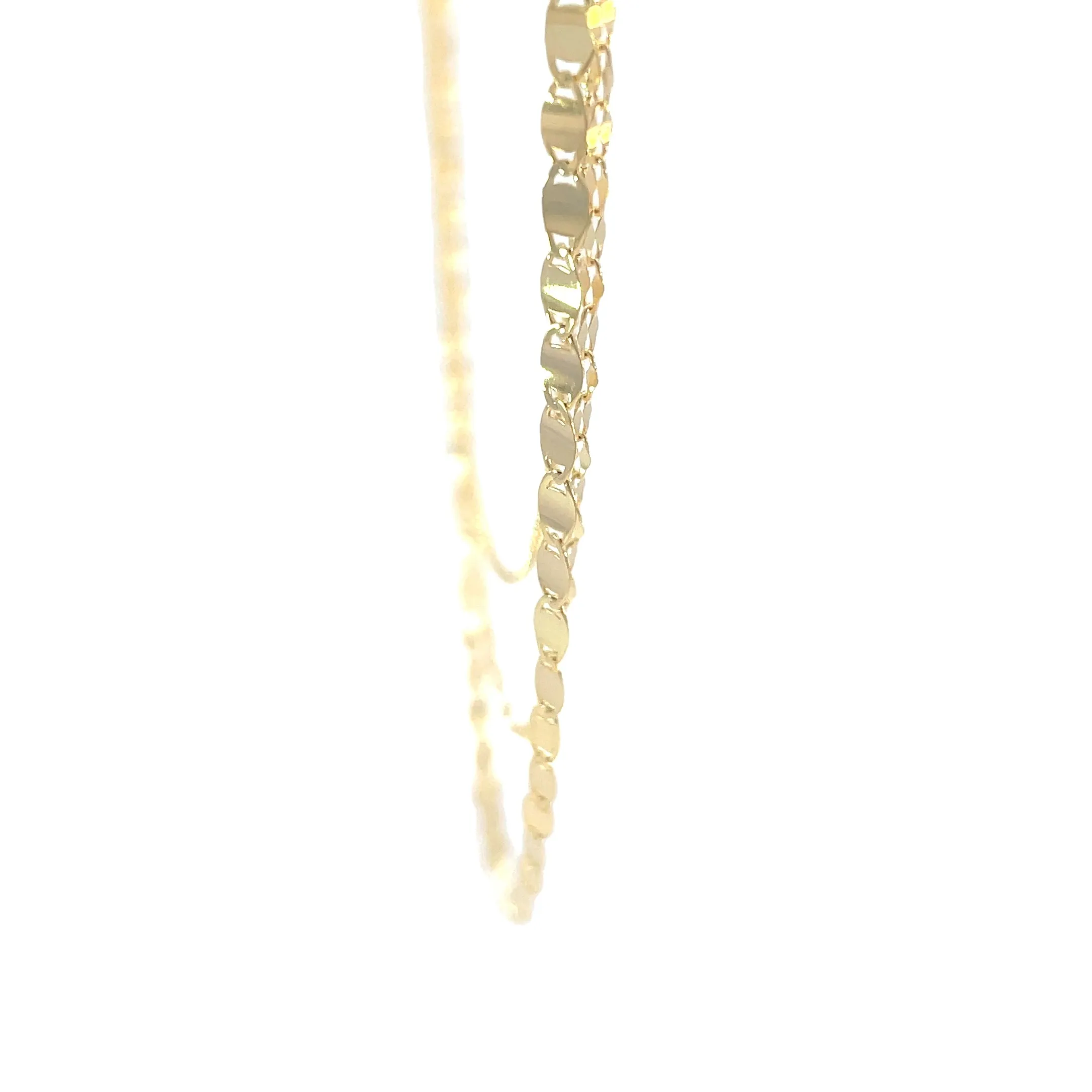 Yellow Gold Valentino-Bead Triple Strand Necklace